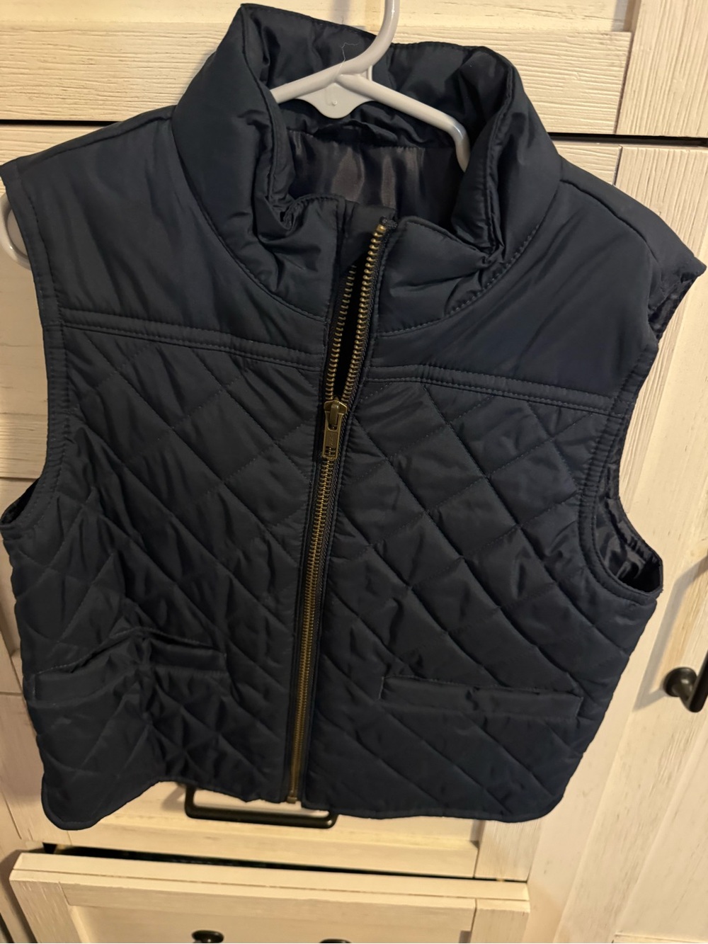 Crewcuts Quilted Navy Blue Vest Size XS